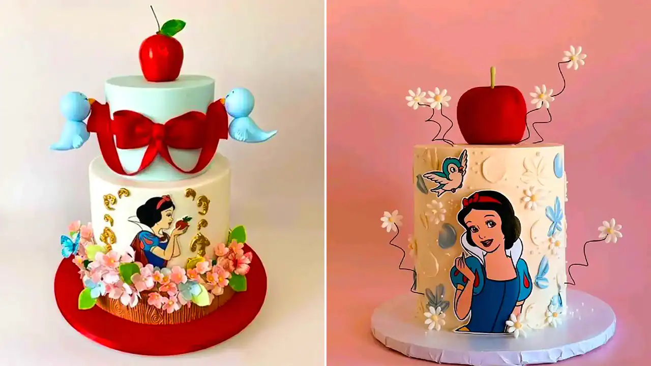 کیک تولد سفیدبرفی