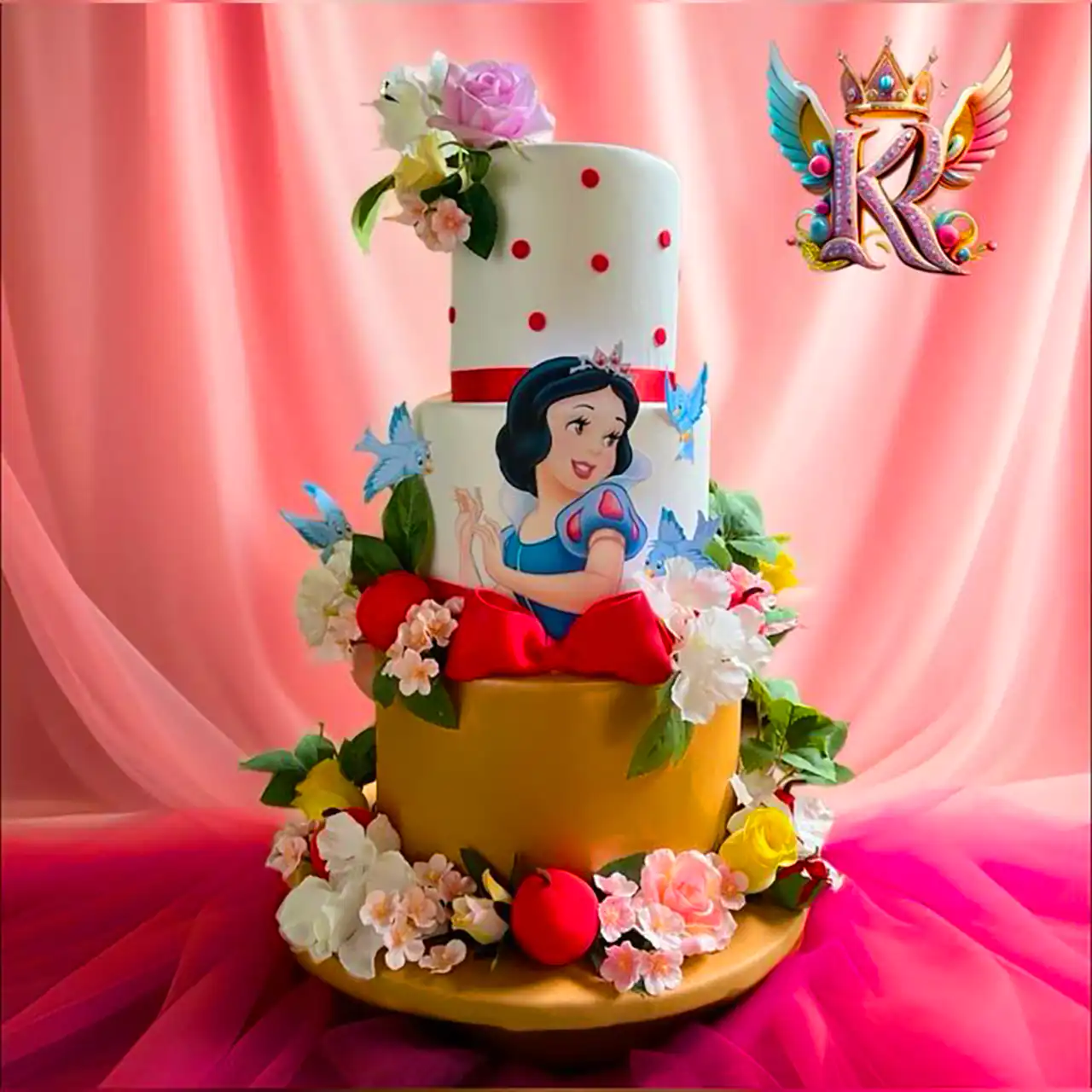 کیک تولد سفیدبرفی