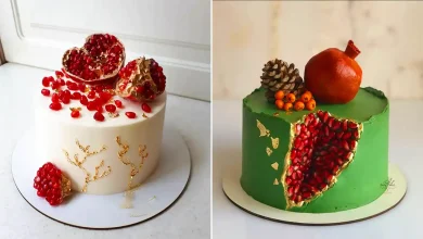 کیک یلدایی با تم انار