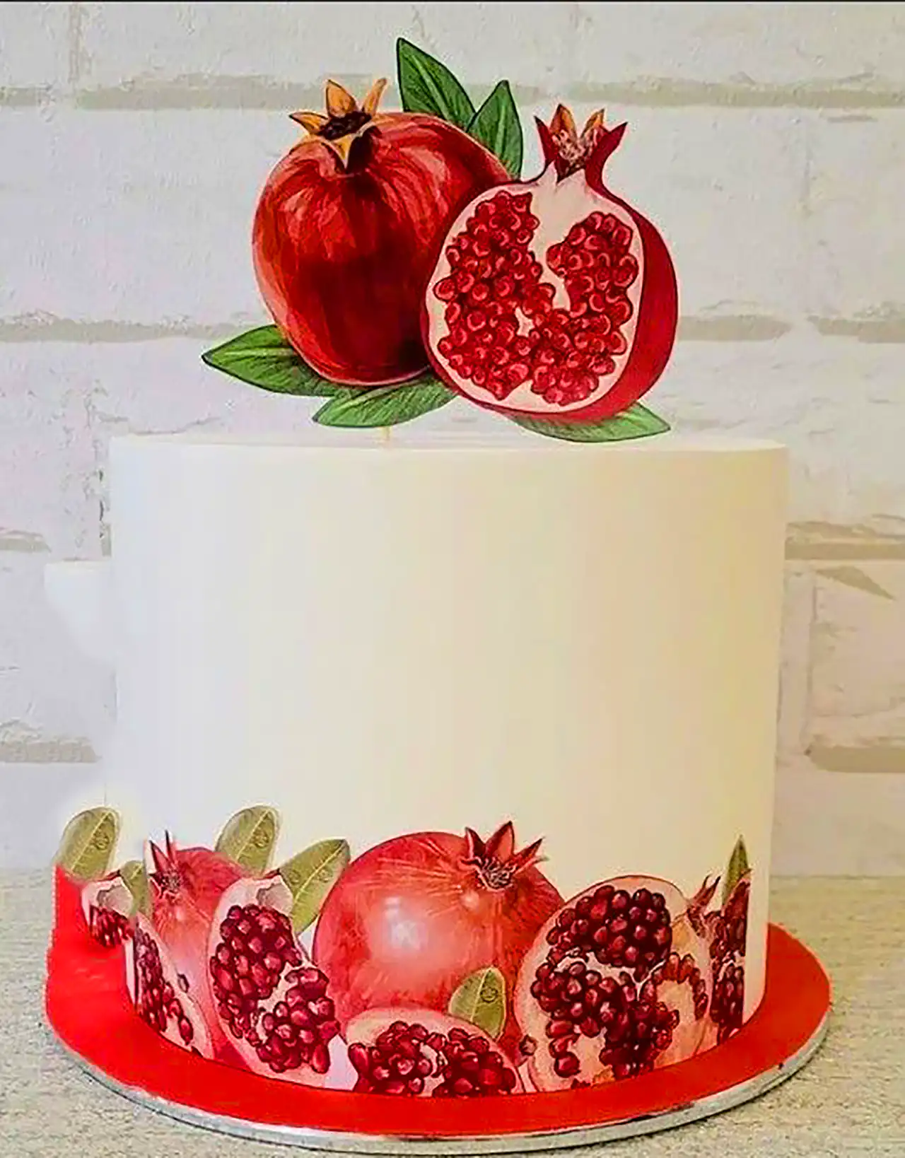 کیک یلدایی با تم انار