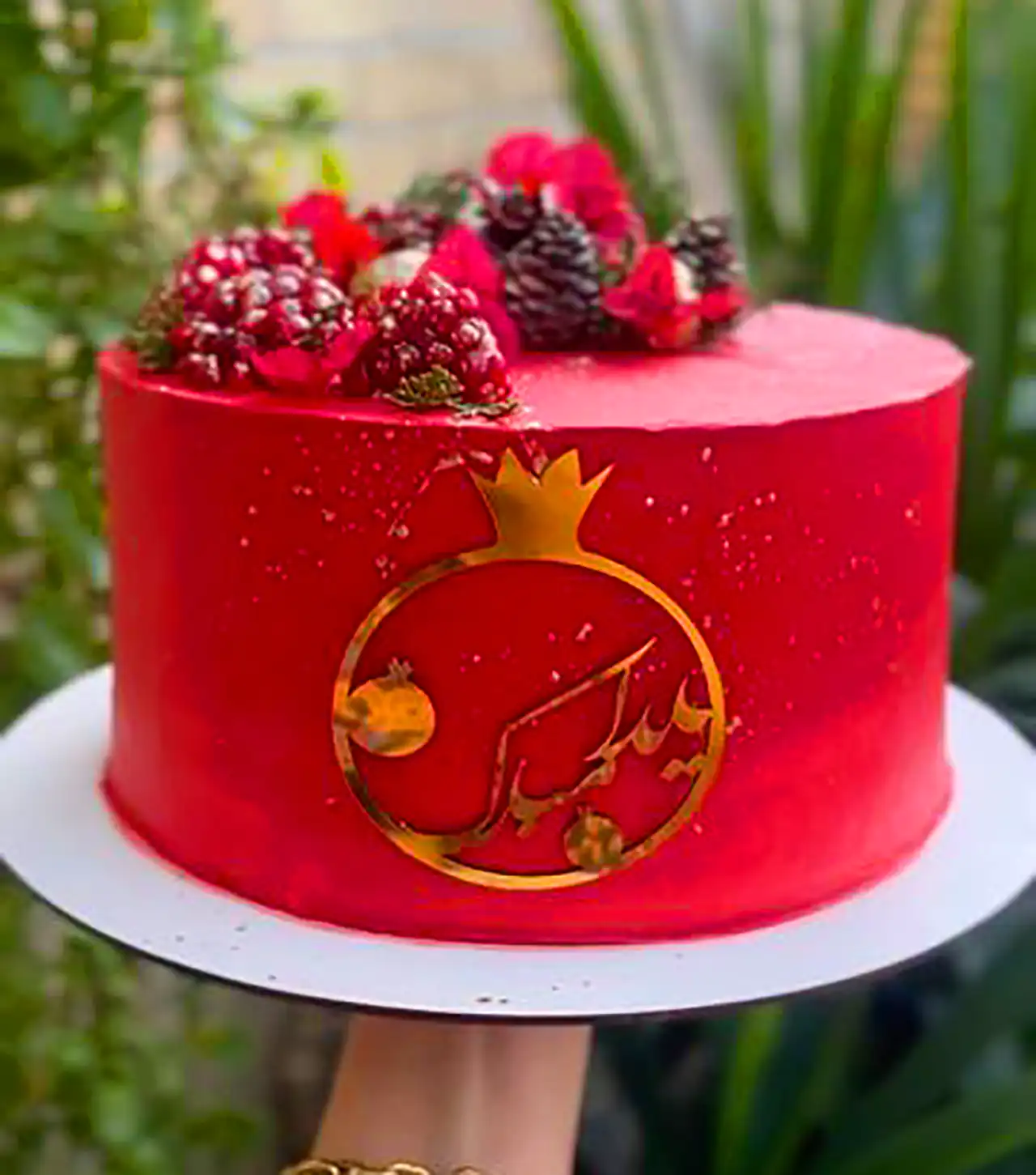 کیک یلدایی با تم انار