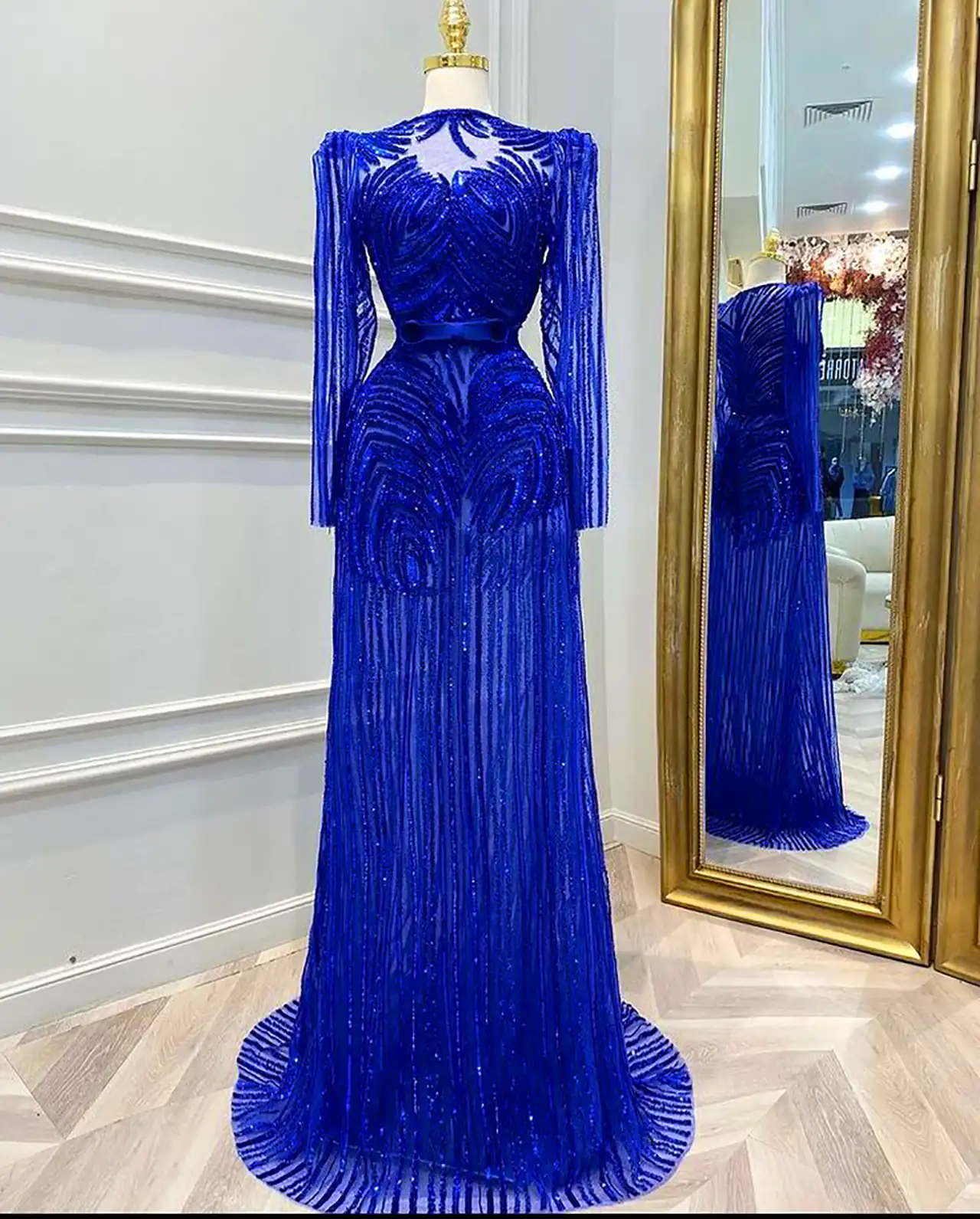 ماکسی آبی کاربنی