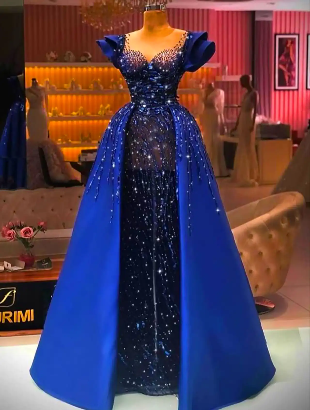 ماکسی آبی کاربنی