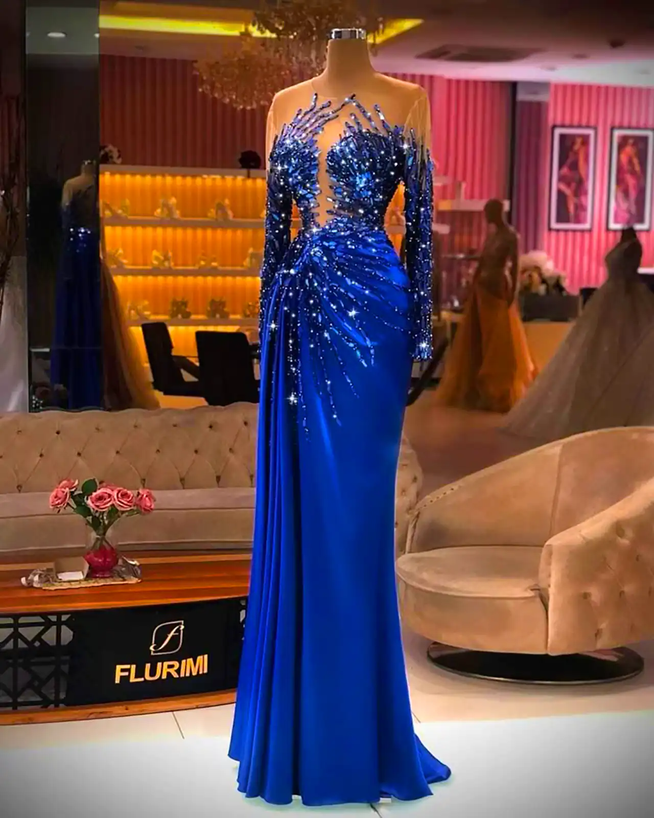 ماکسی آبی کاربنی