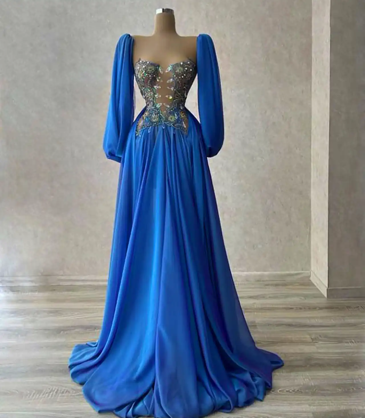 ماکسی آبی کاربنی