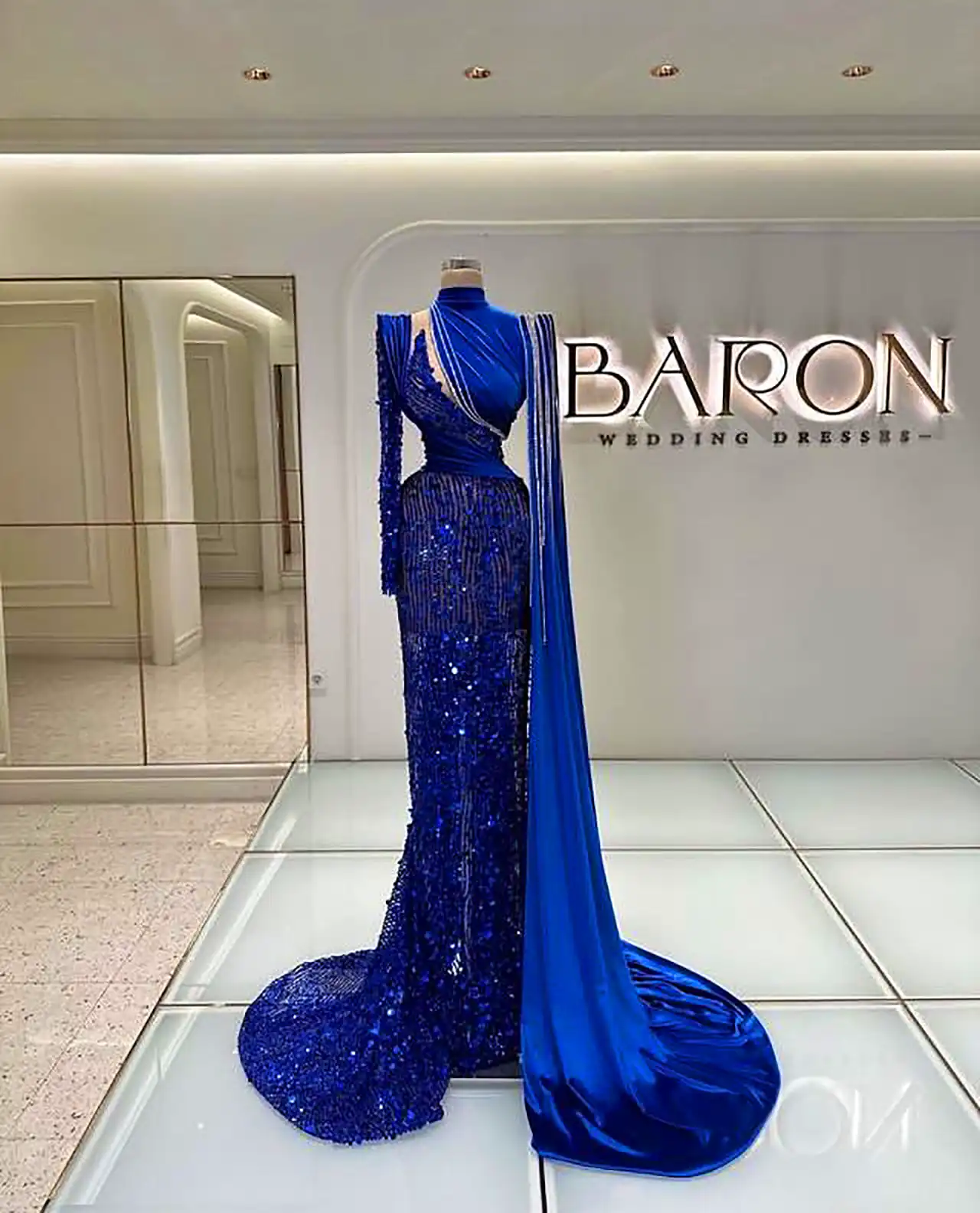 ماکسی آبی کاربنی