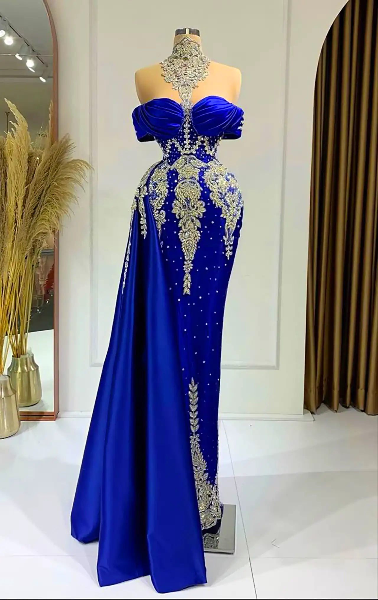 ماکسی مجلسی آبی شیک