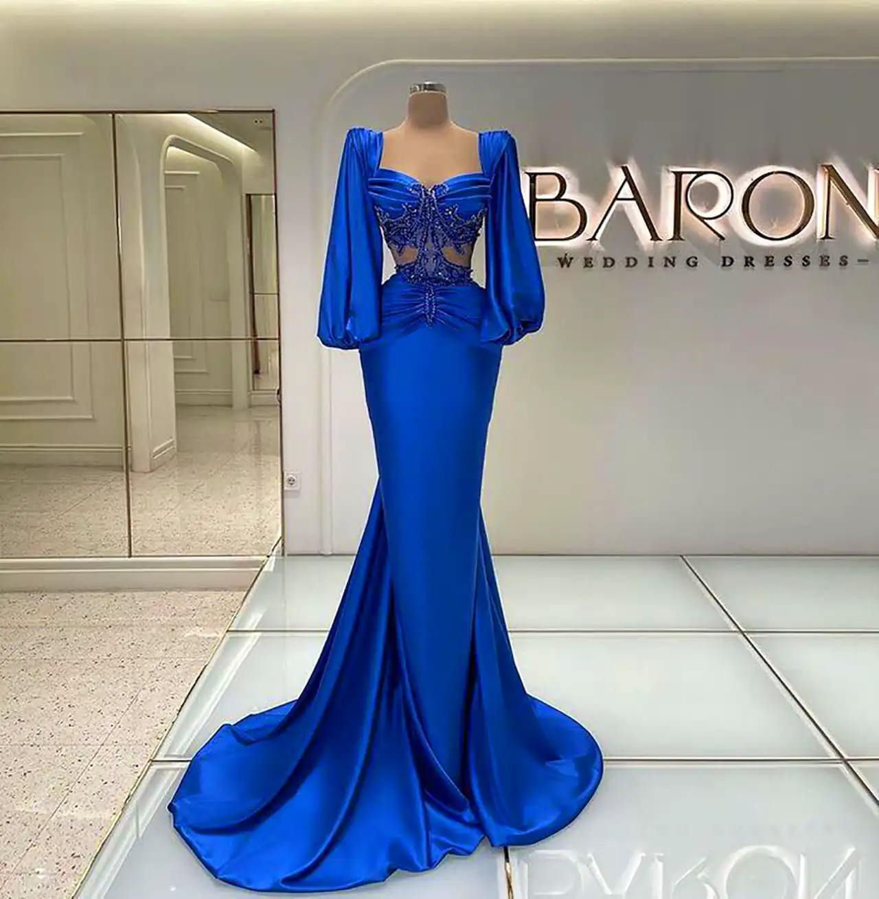 ماکسی مجلسی آبی شیک