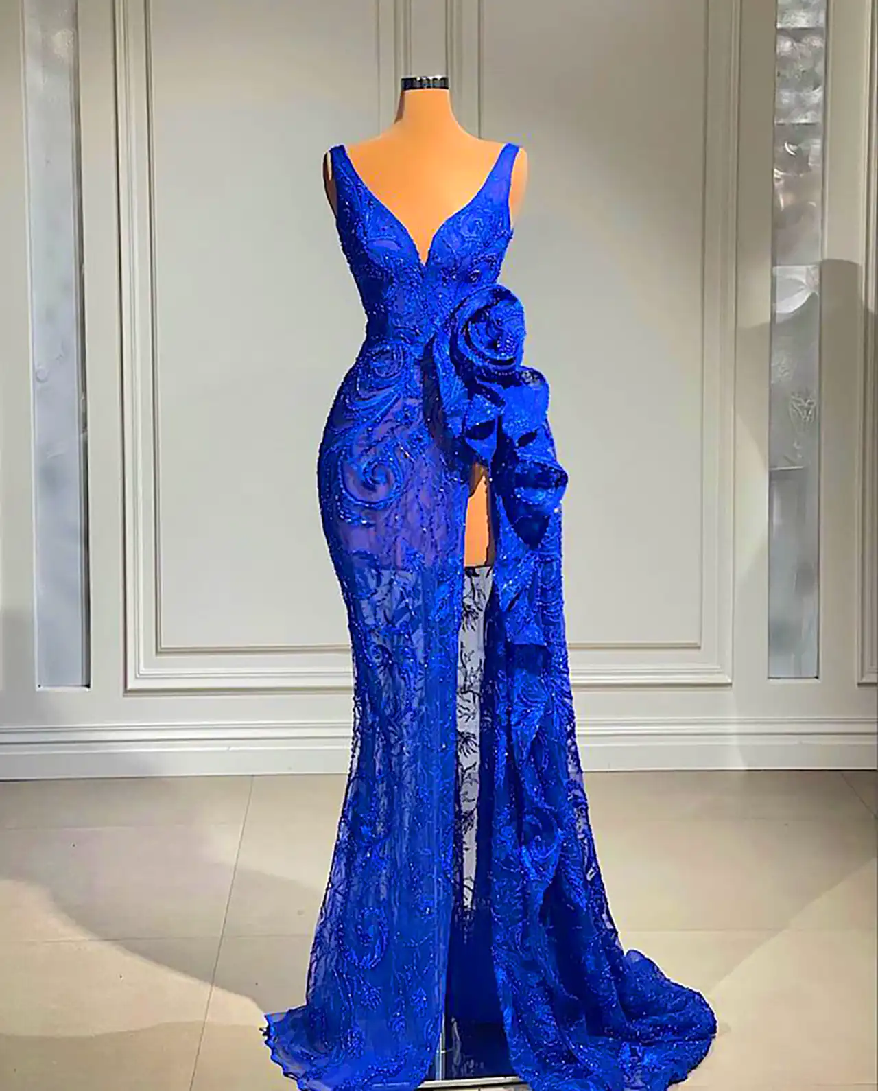 ماکسی مجلسی آبی شیک