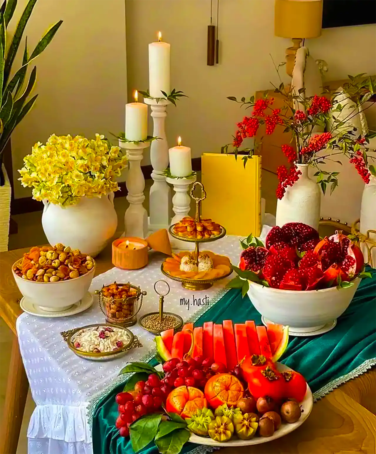 میز تنقلات شب یلدا