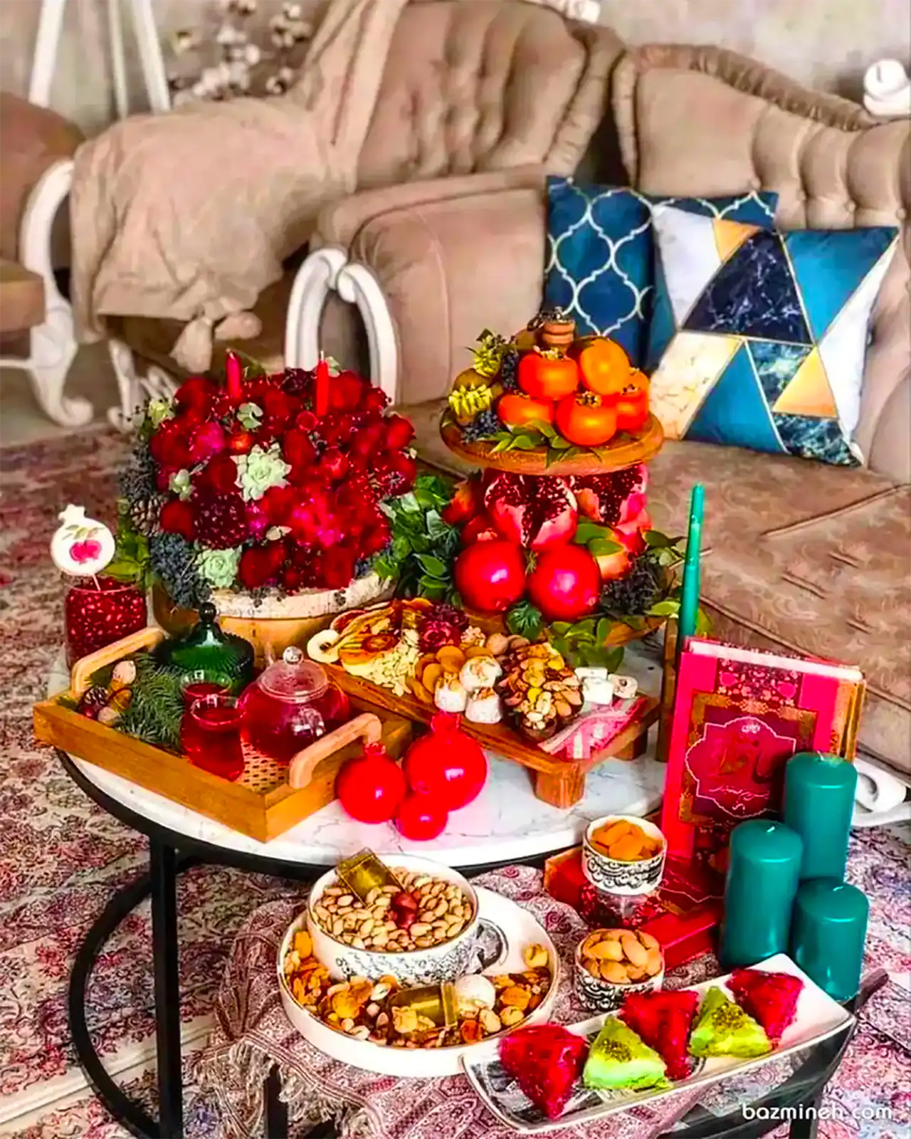 میز تنقلات شب یلدا