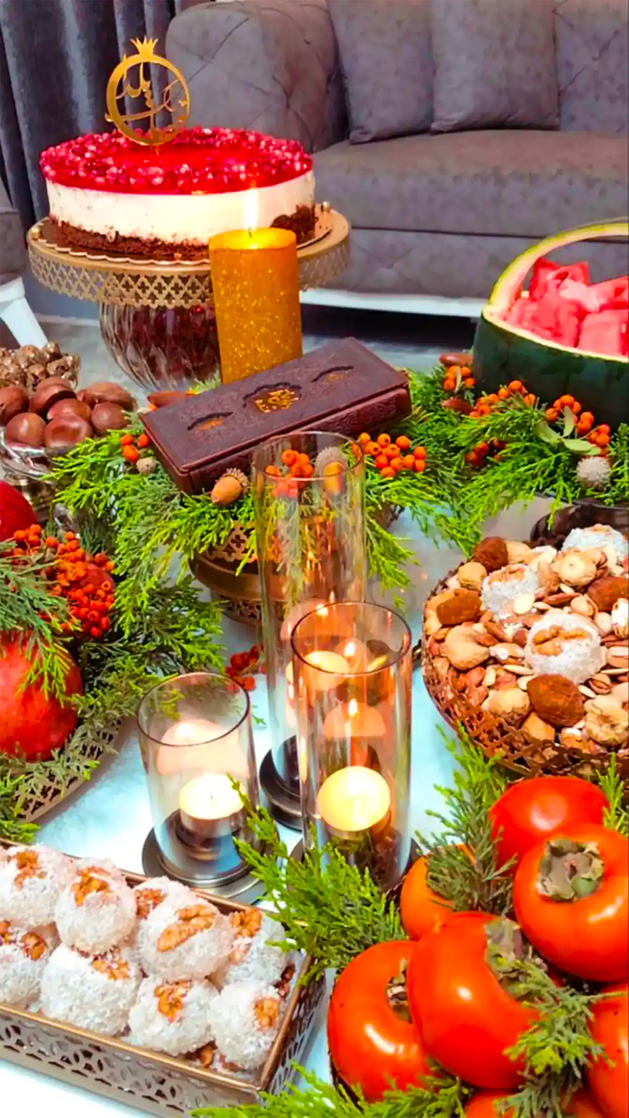 میز تنقلات شب یلدا