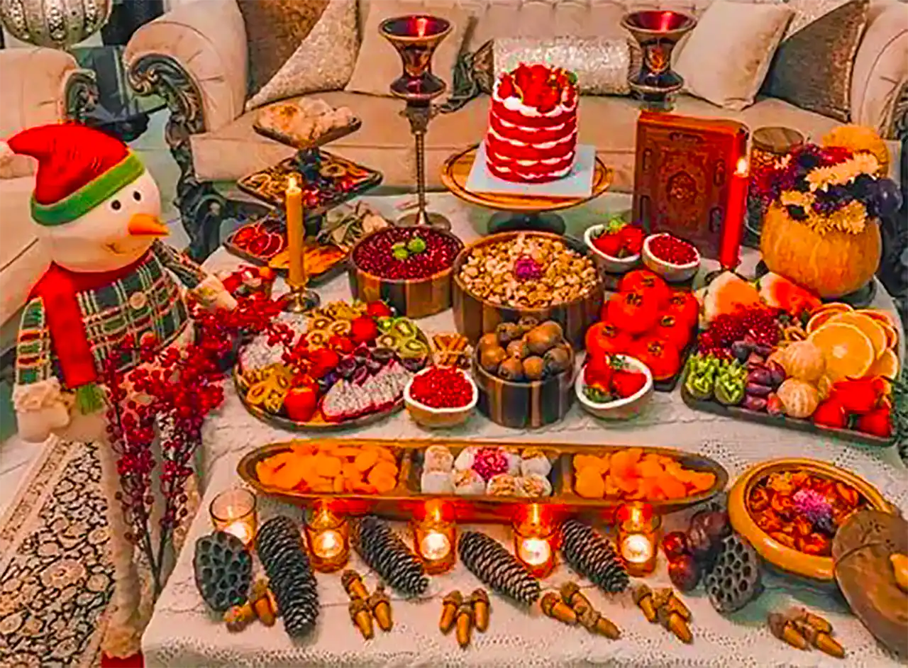 میز تنقلات شب یلدا