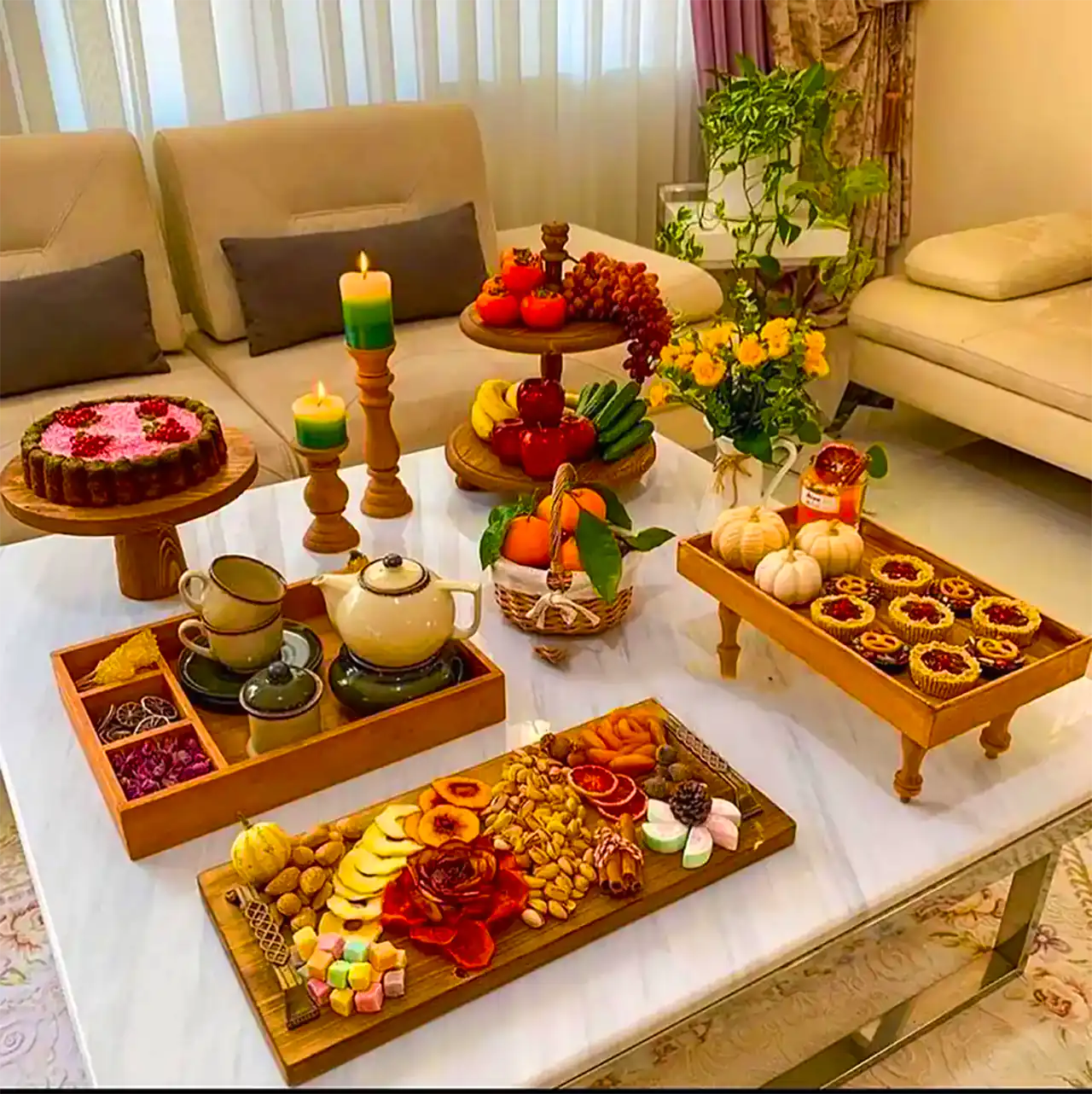 میز تنقلات شب یلدا