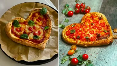 پیتزا قلبی خونگی