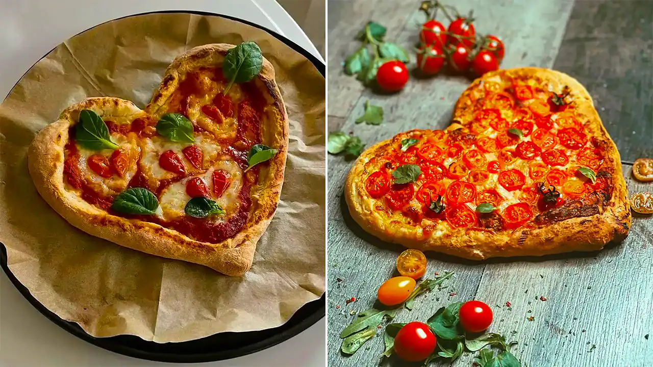 پیتزا قلبی خونگی