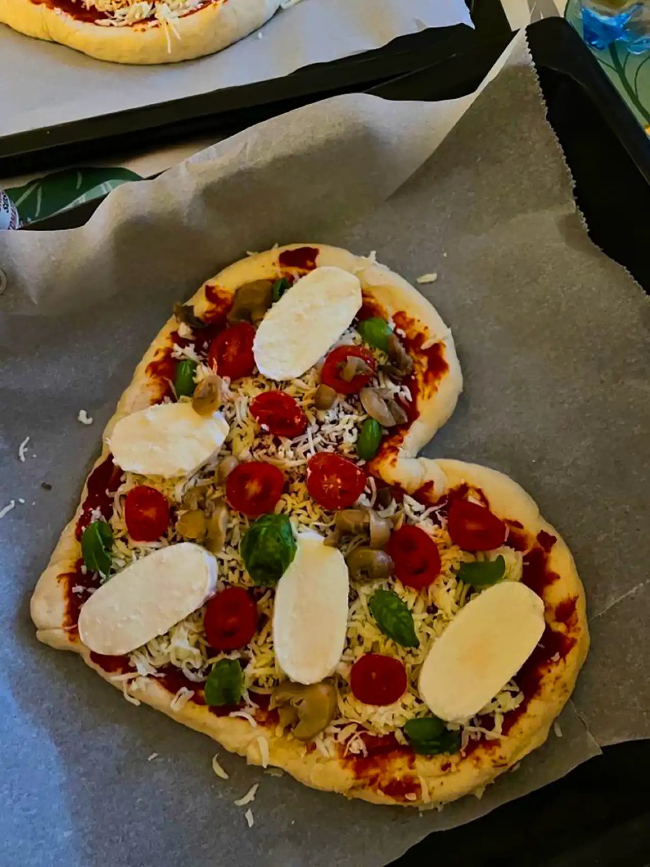 پیتزا قلبی خونگی