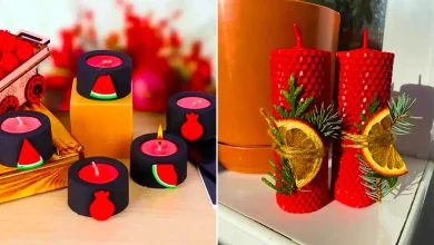 شمع با تم یلدایی