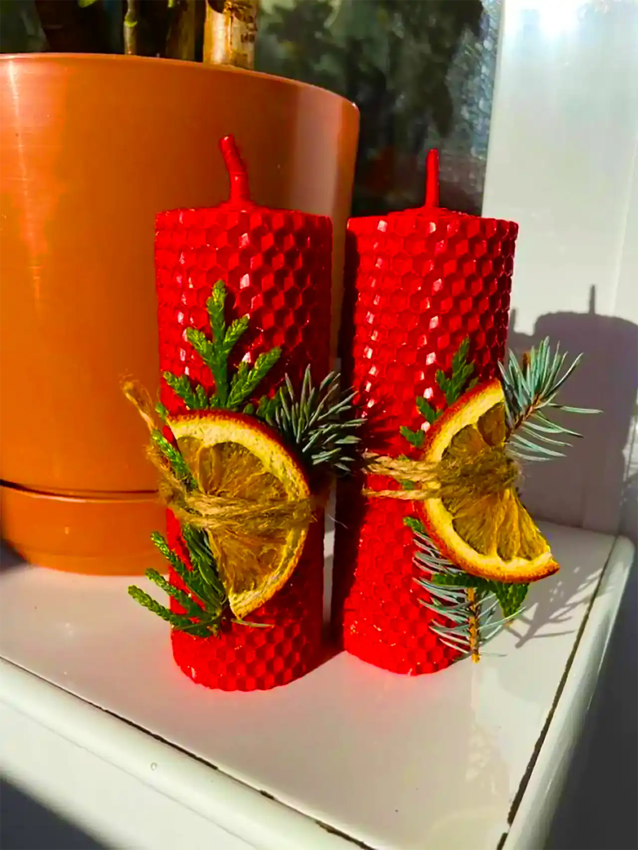 شمع با تم یلدایی