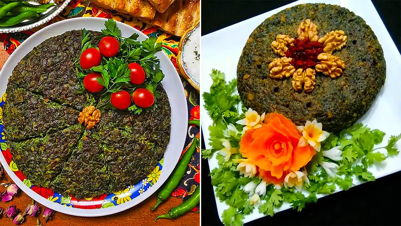 تزیین مجلسی کوکو سبزی