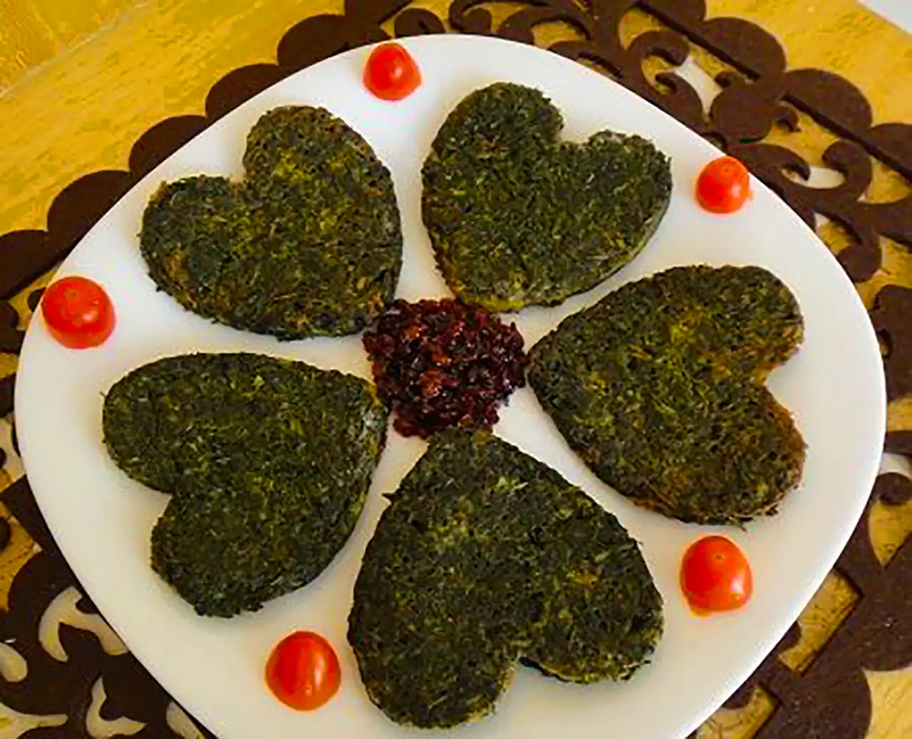 تزیین مجلسی کوکو سبزی