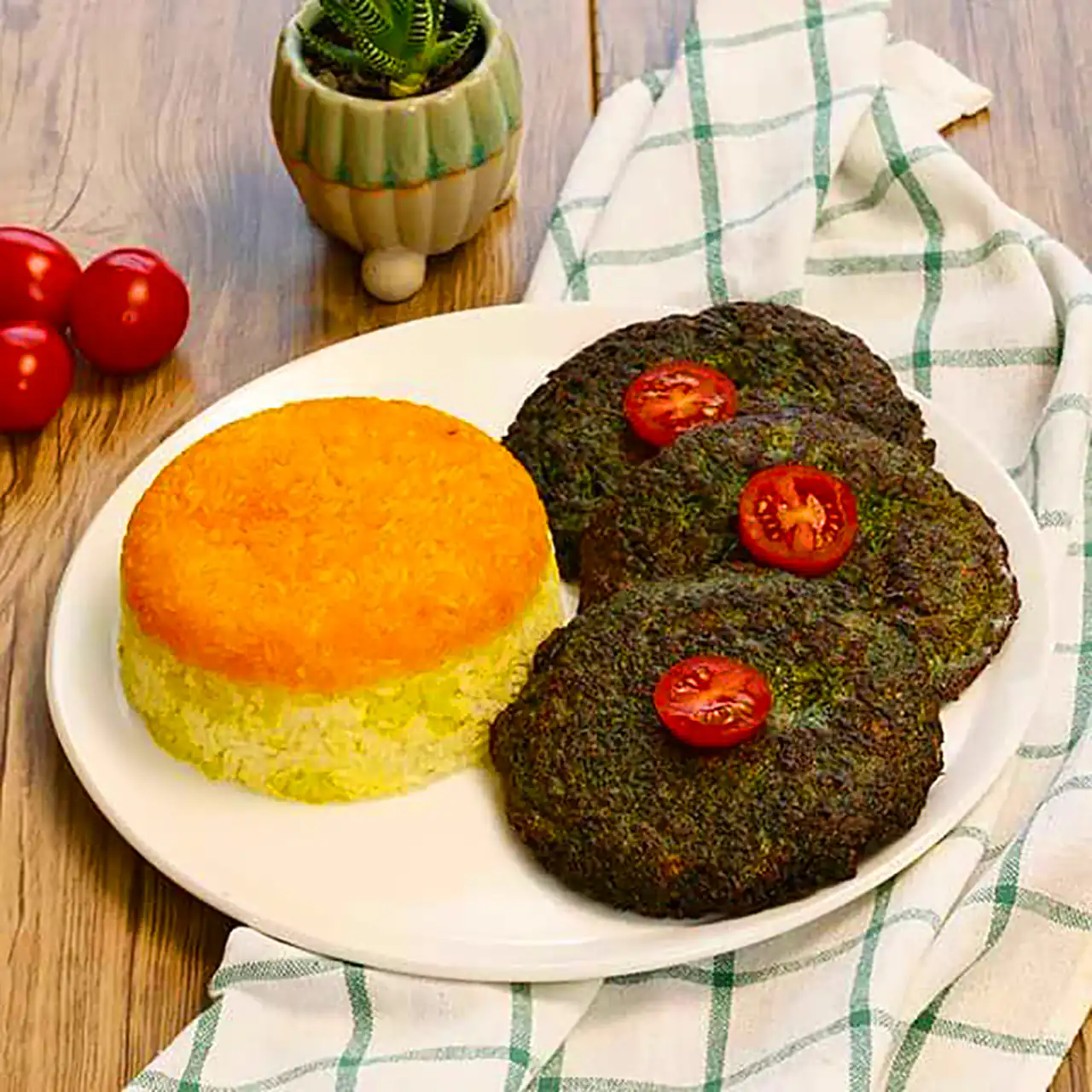 تزیین مجلسی کوکو سبزی