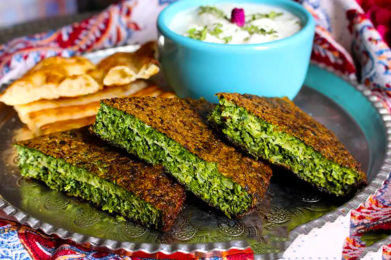 تزیین مجلسی کوکو سبزی