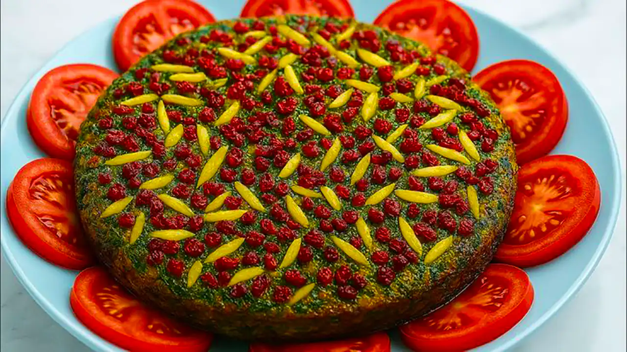 تزیین مجلسی کوکو سبزی