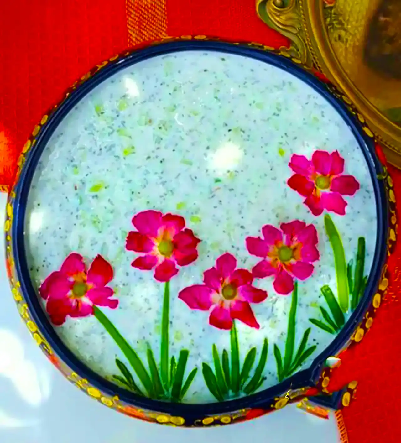 تزیین ماست با خیار