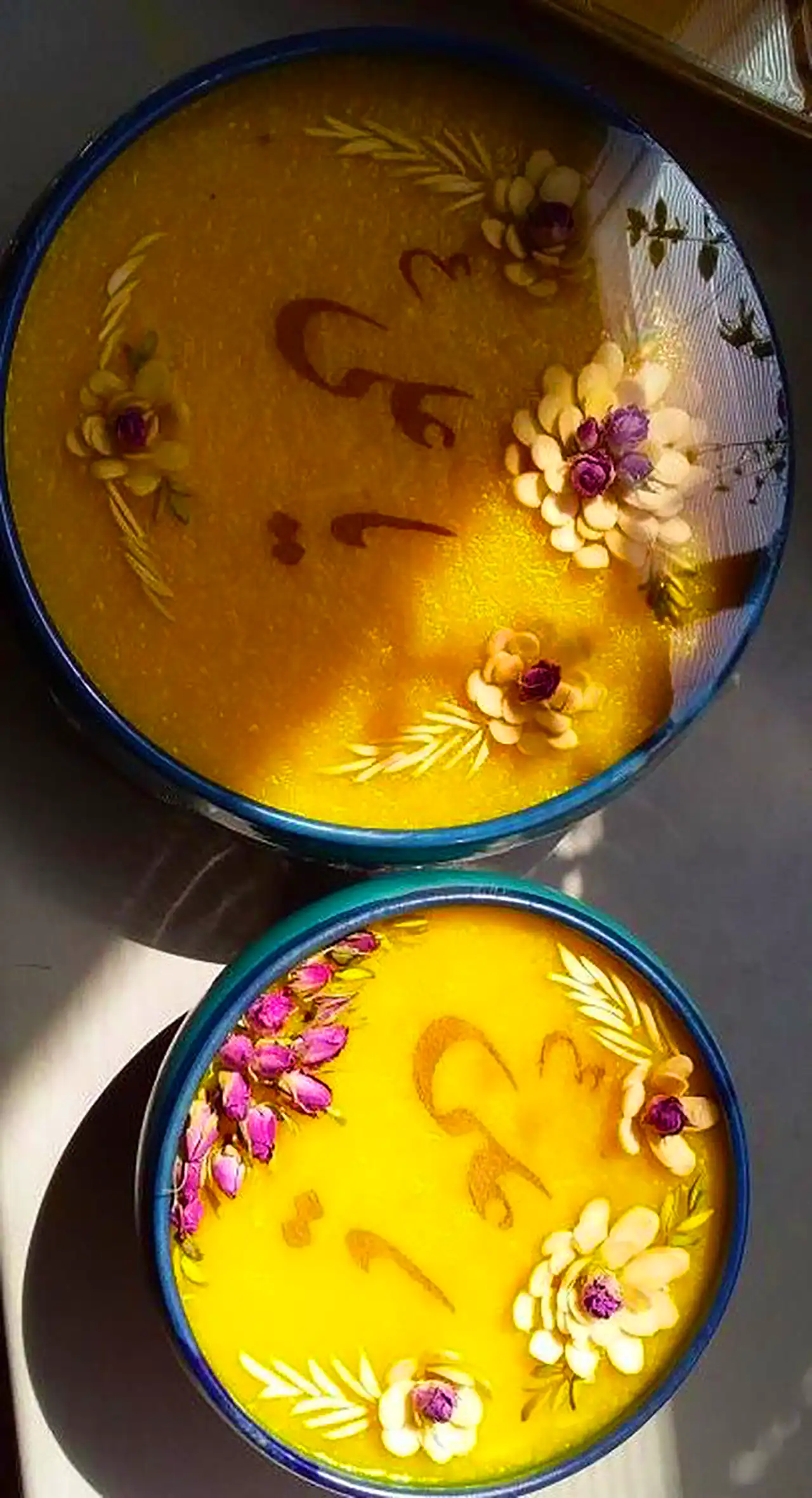 تزیین شله زرد خانگی