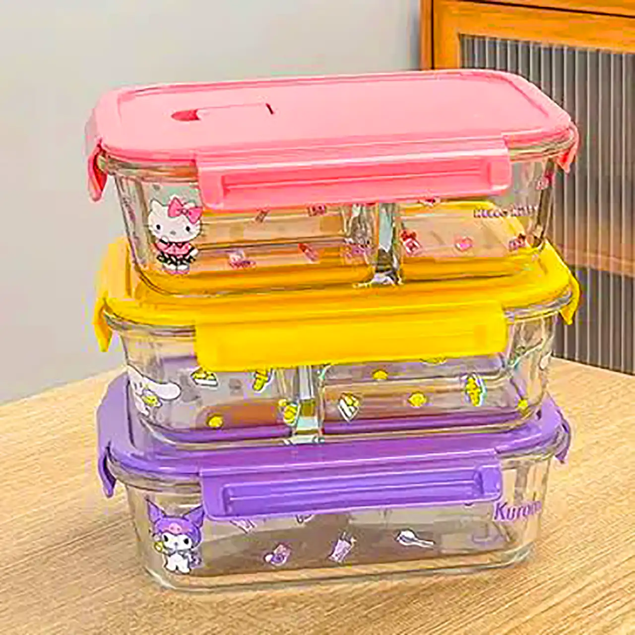 ظروف ست سه تایی درب دار