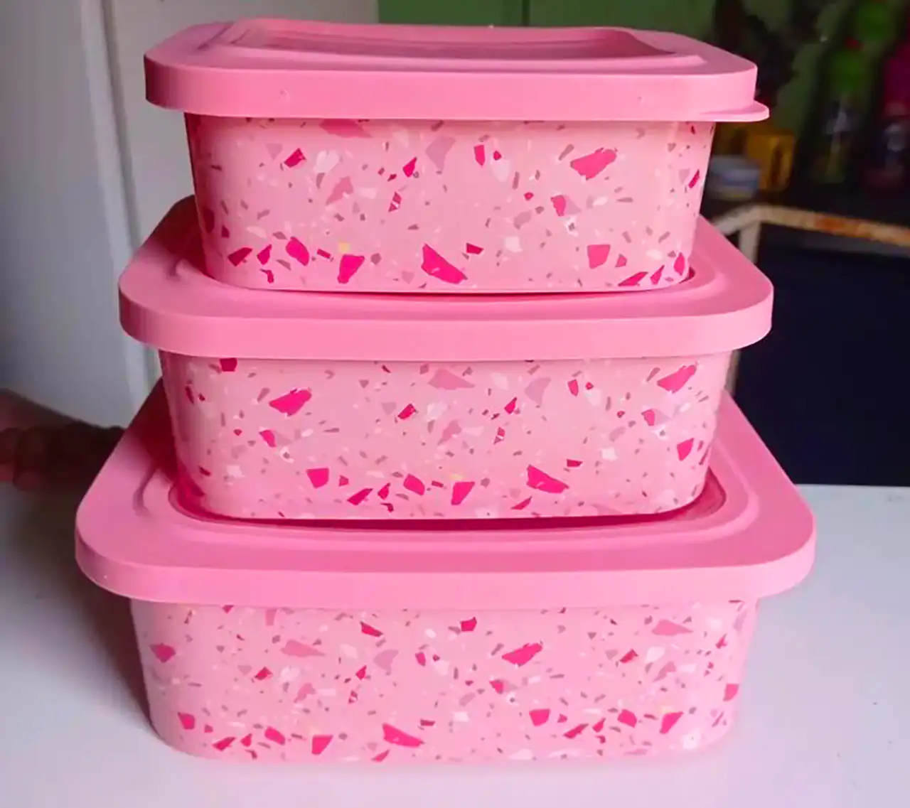 ظروف ست سه تایی درب دار