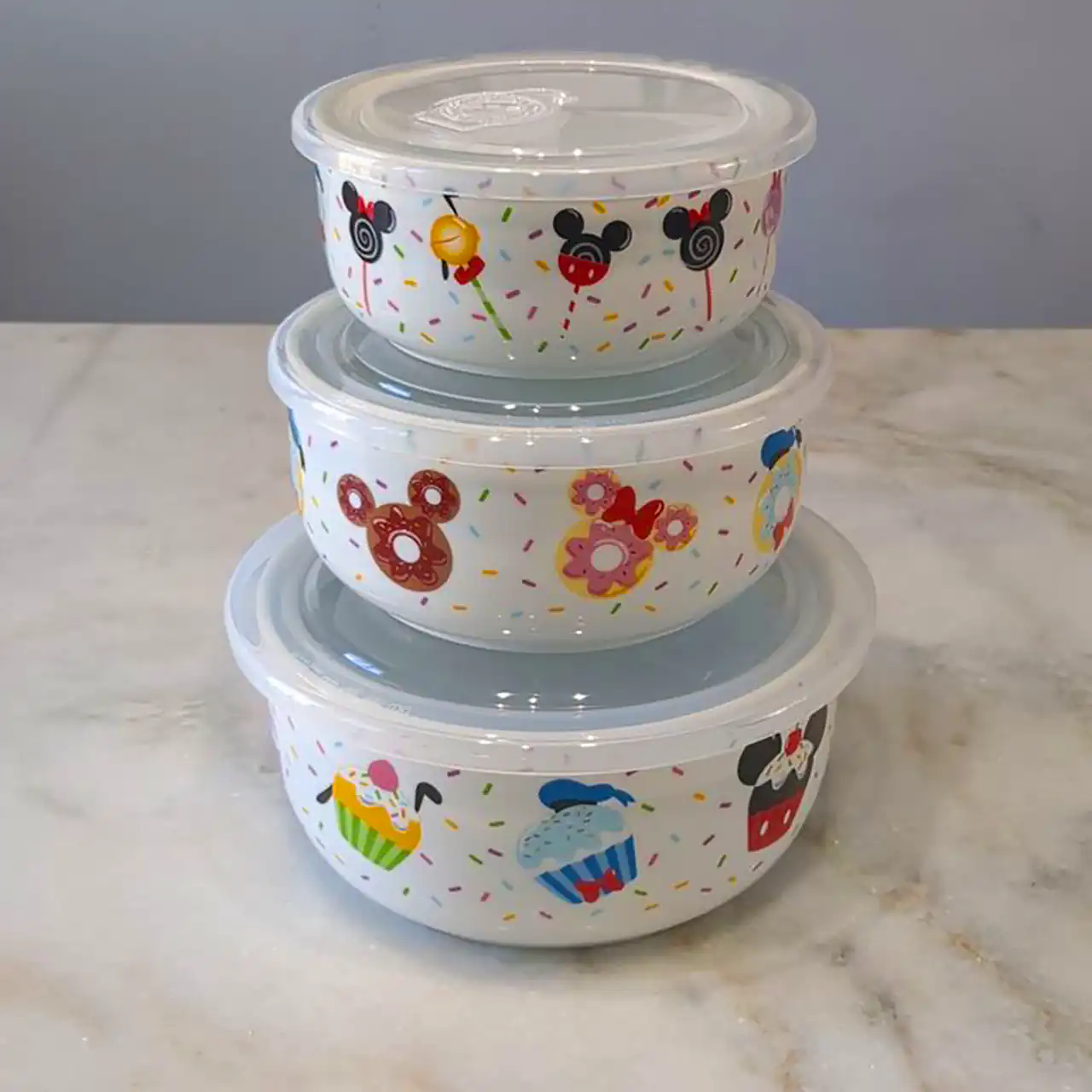 ظروف ست سه تایی درب دار