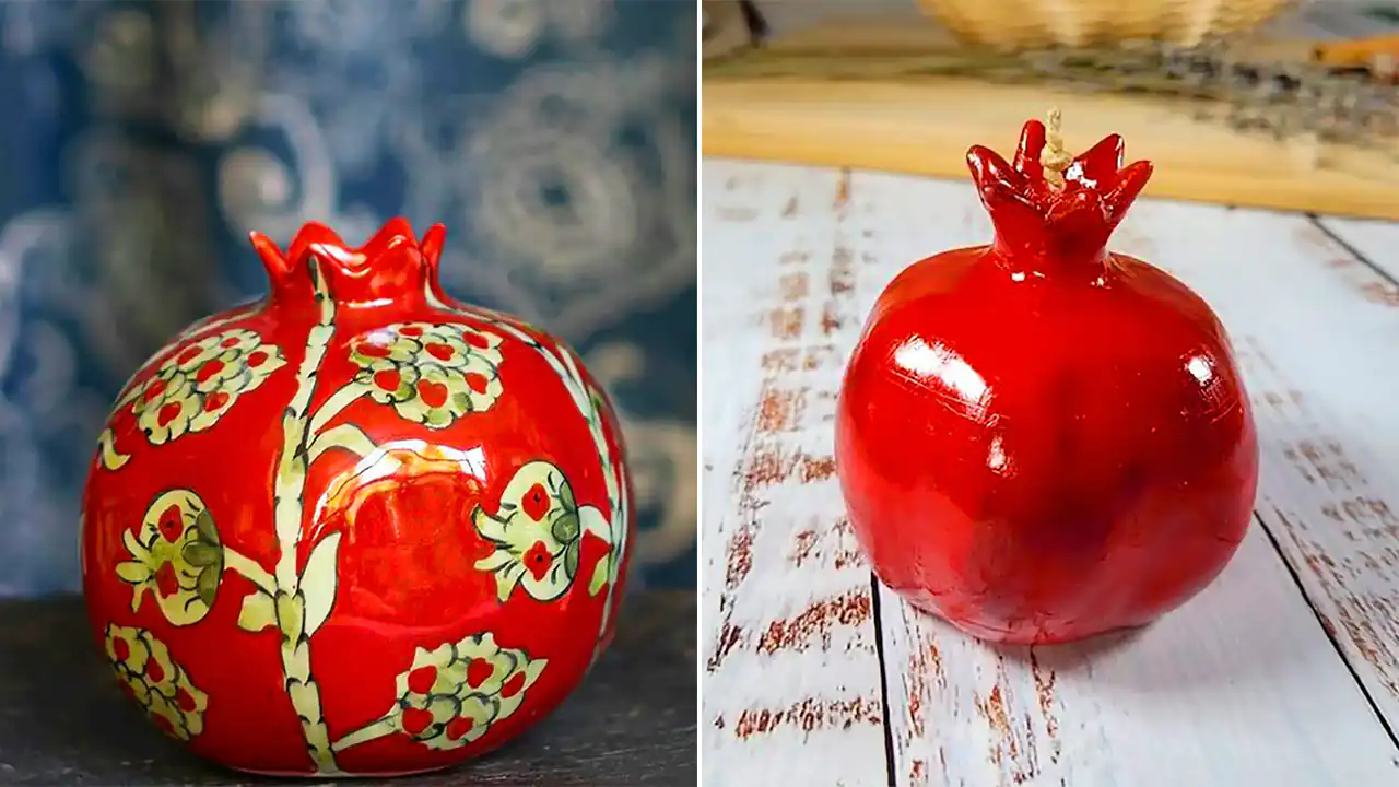 انار سفالی دکوراتیو