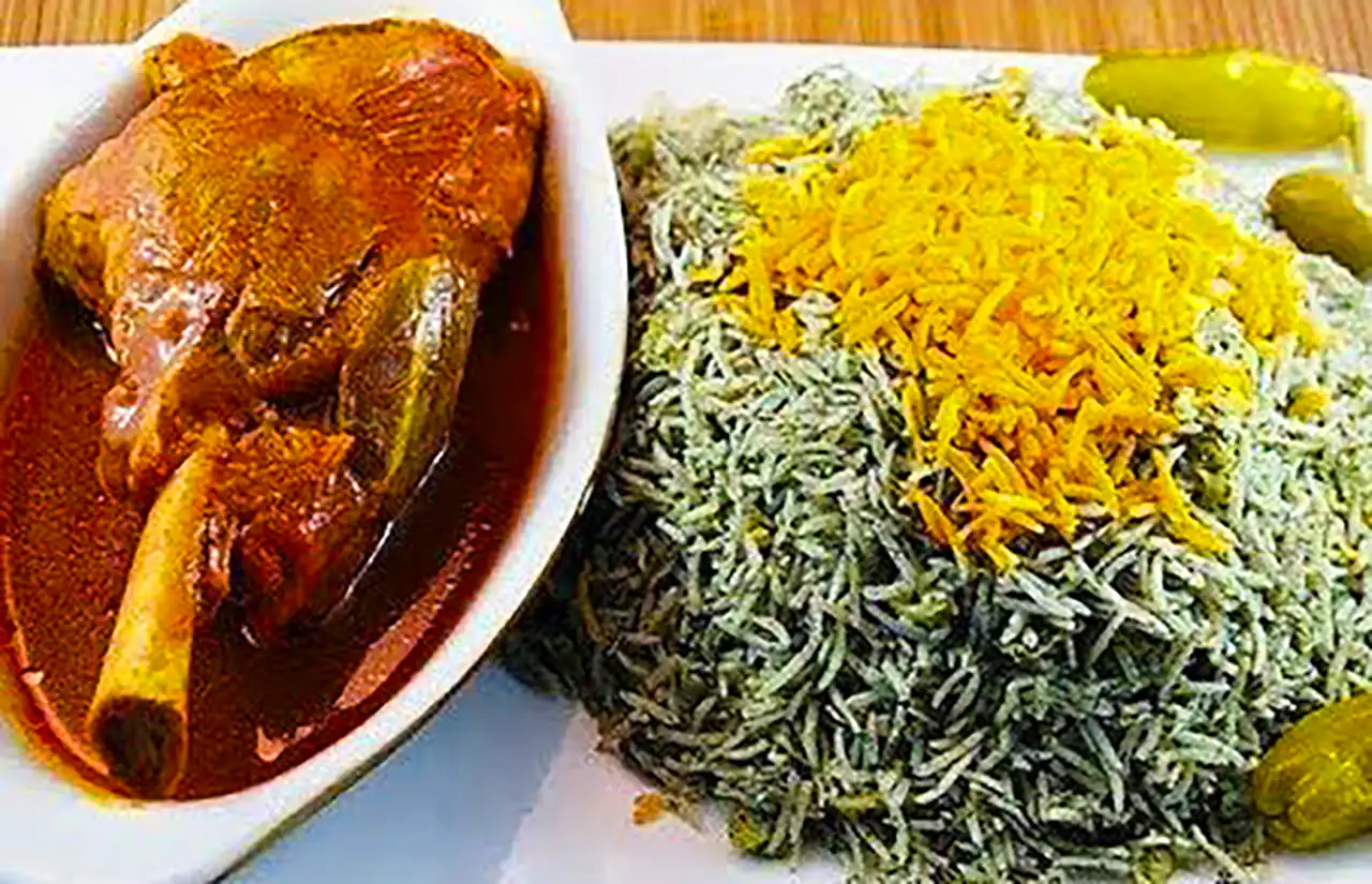 باقالی پلو با ماهیچه