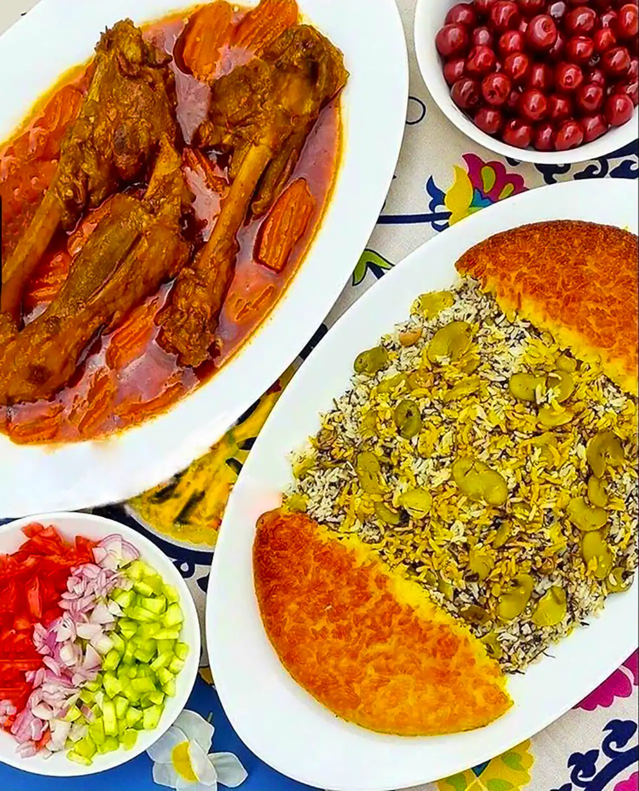 باقالی پلو با ماهیچه