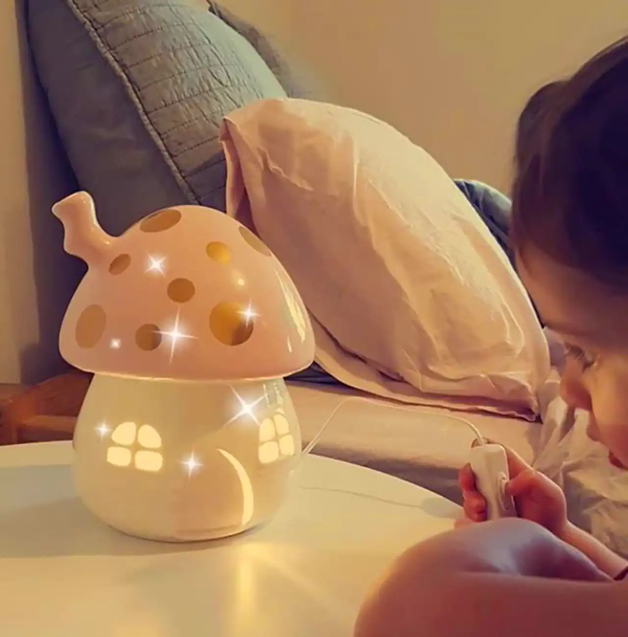 چراغ خواب فانتزی طرح قارچ