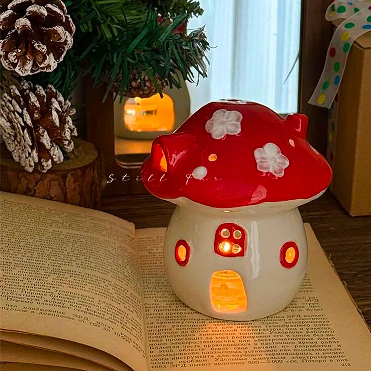 چراغ خواب فانتزی طرح قارچ