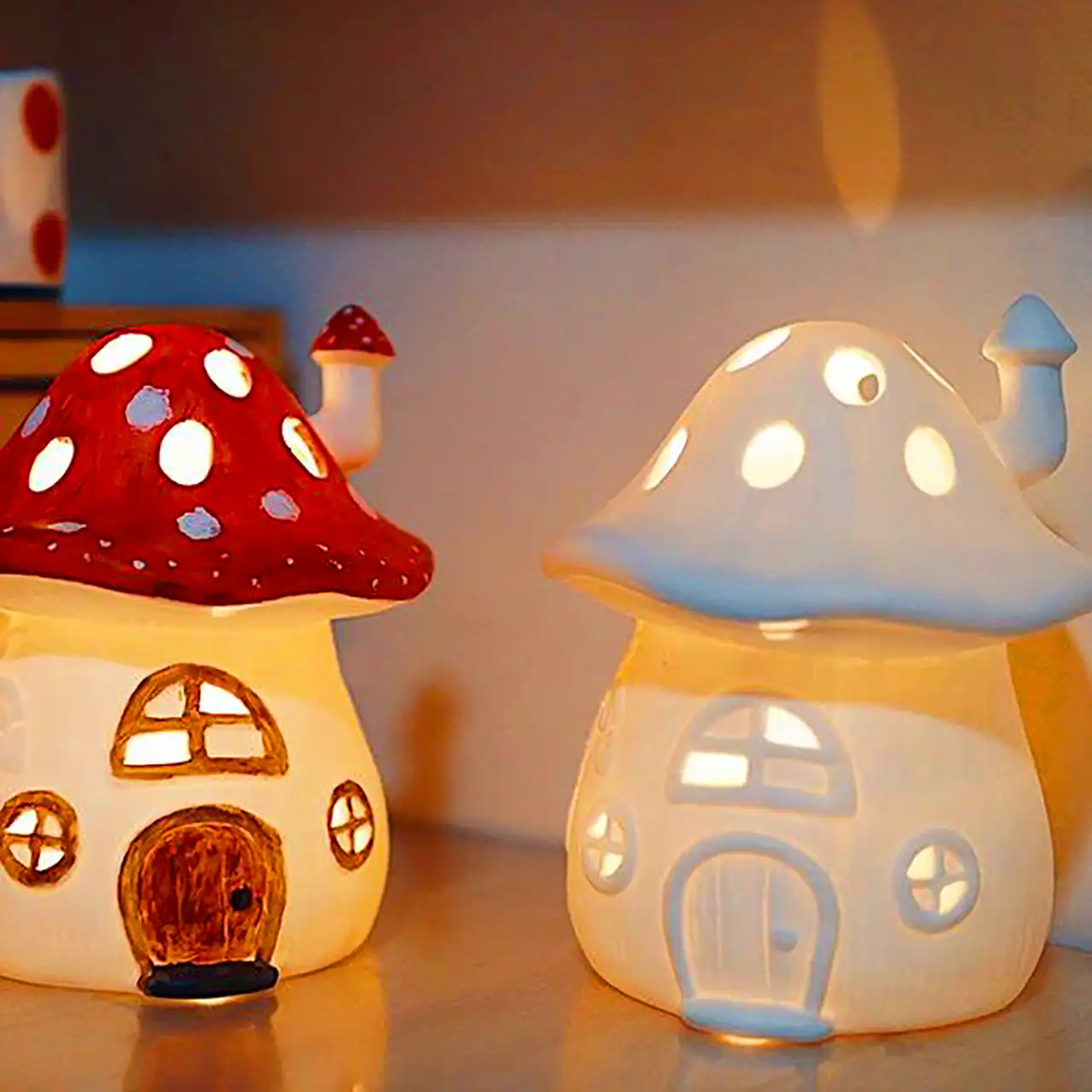 چراغ خواب فانتزی طرح قارچ