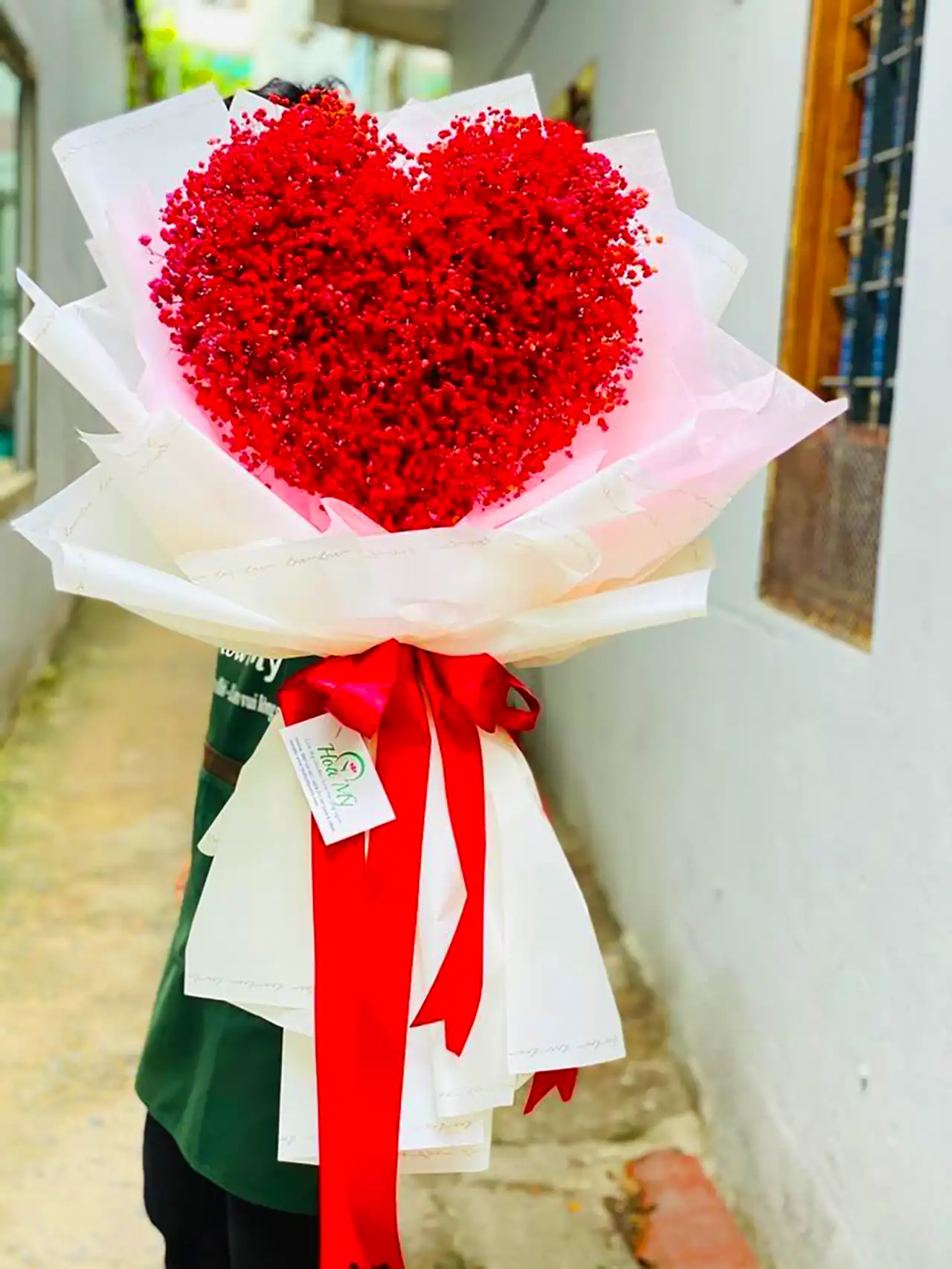 دسته گل قلبی شکل