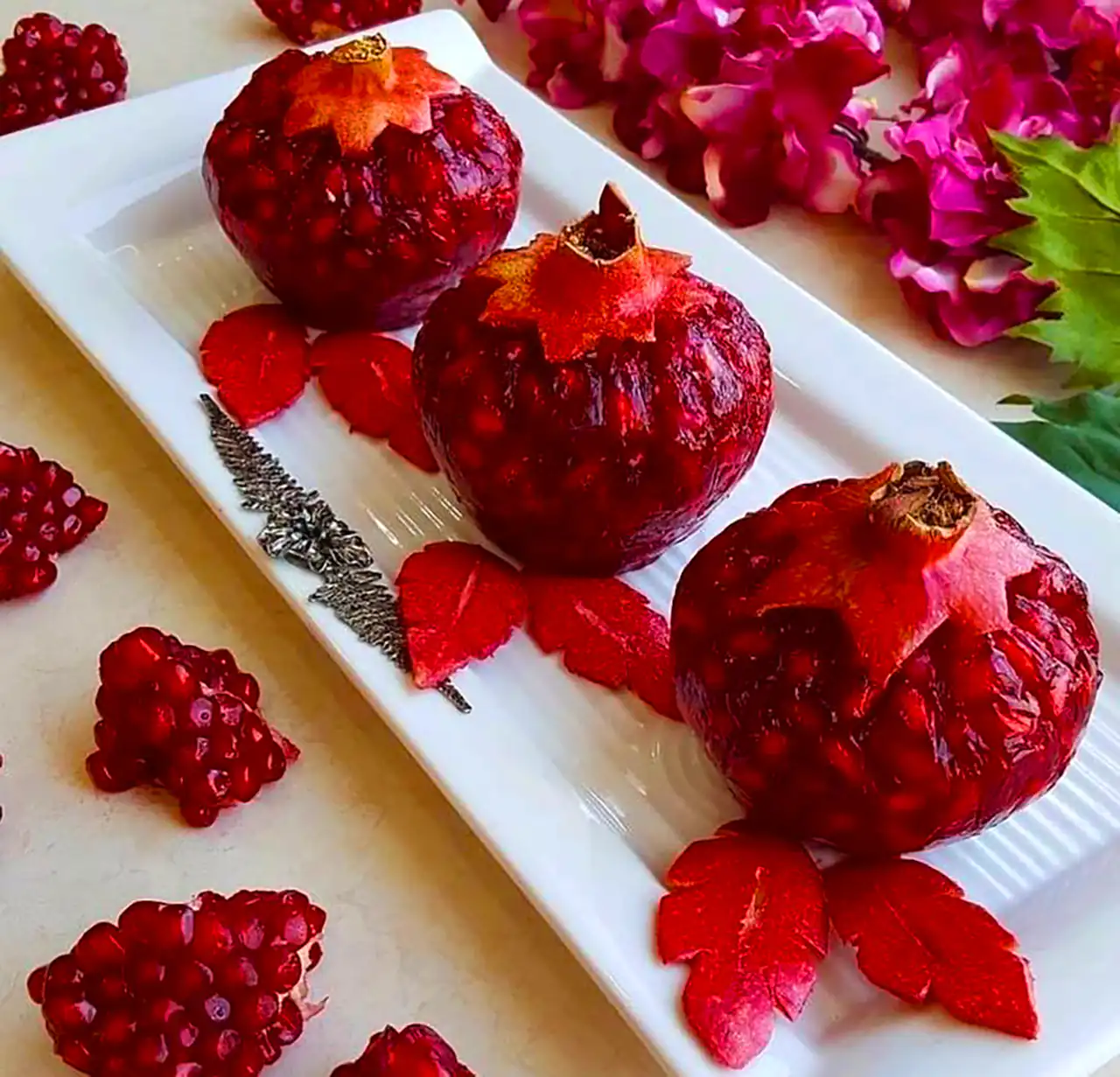 دسر انار برای یلدا