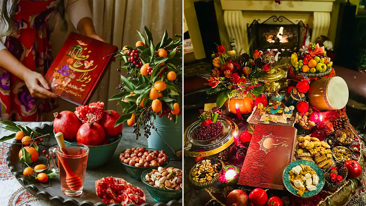 دیزاین میز شب یلدا