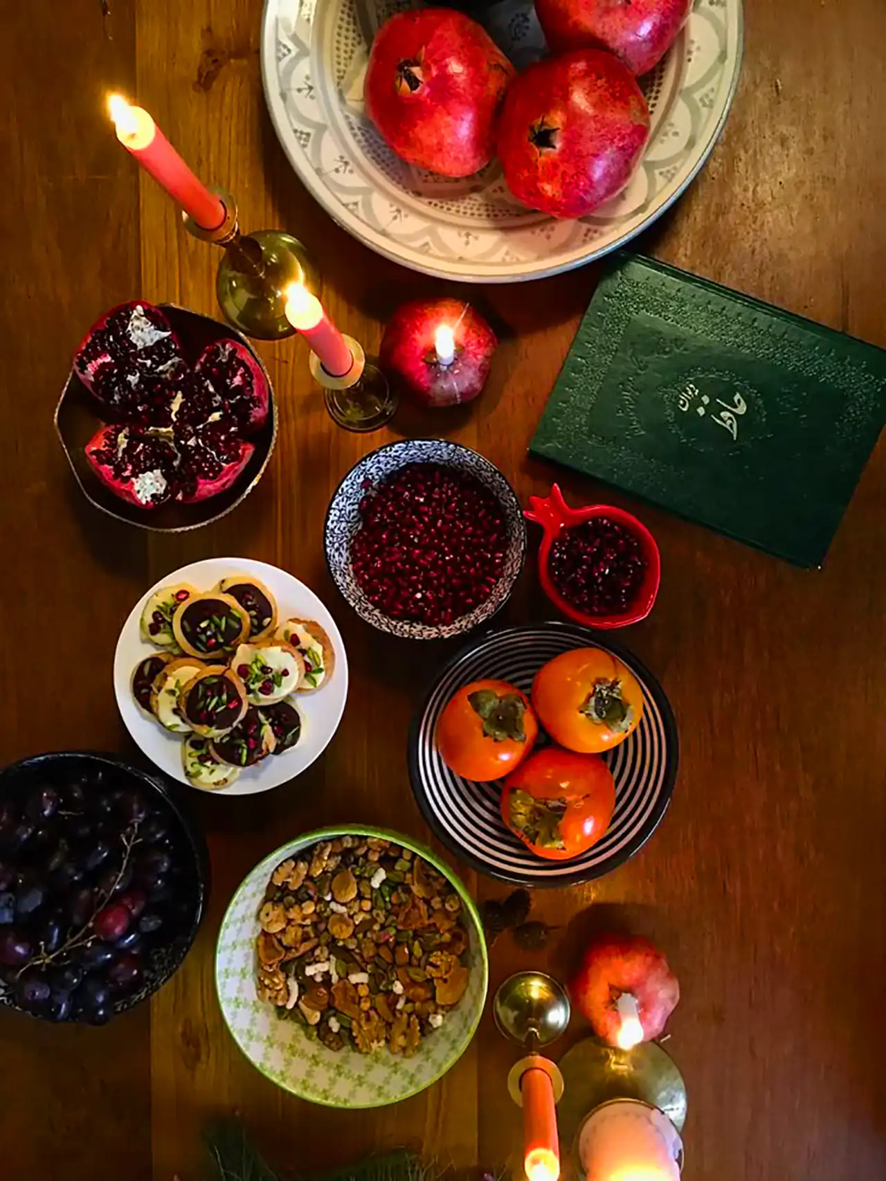 دیزاین میز شب یلدا