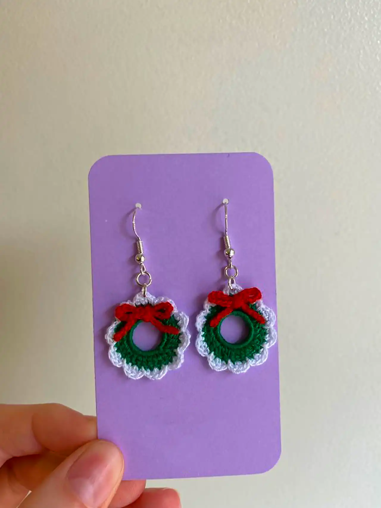 گوشواره بافتنی فانتزی