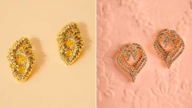 گوشواره میخی طلا اقتصادی