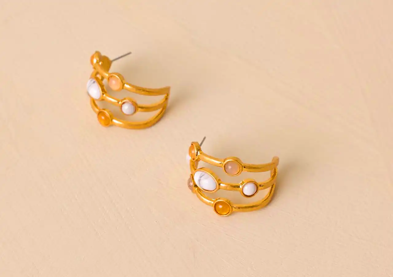 گوشواره میخی طلا اقتصادی