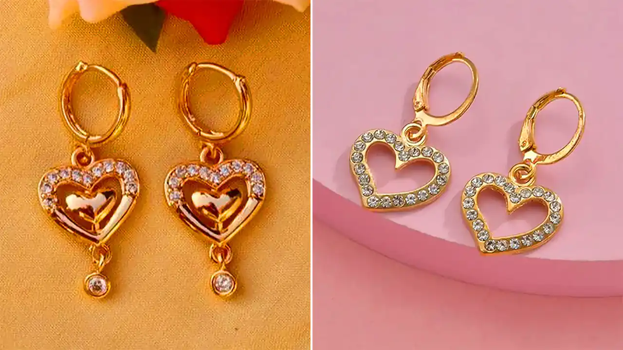 گوشواره مینیمال قلبی