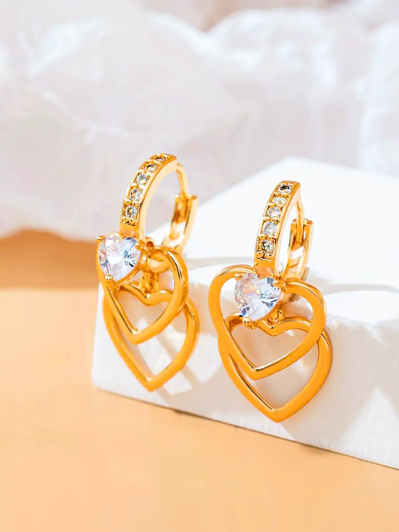 گوشواره مینیمال قلبی