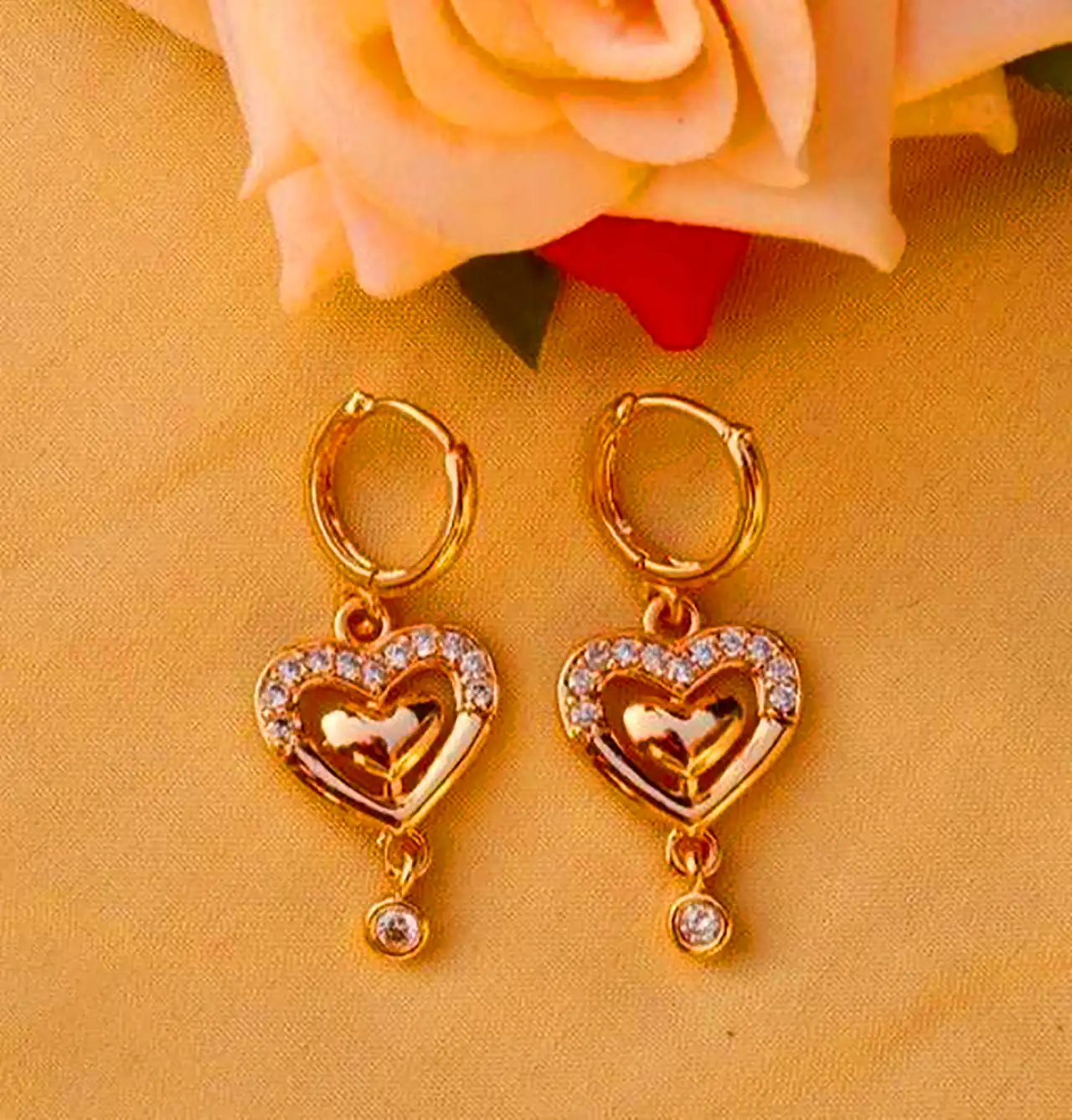 گوشواره مینیمال قلبی