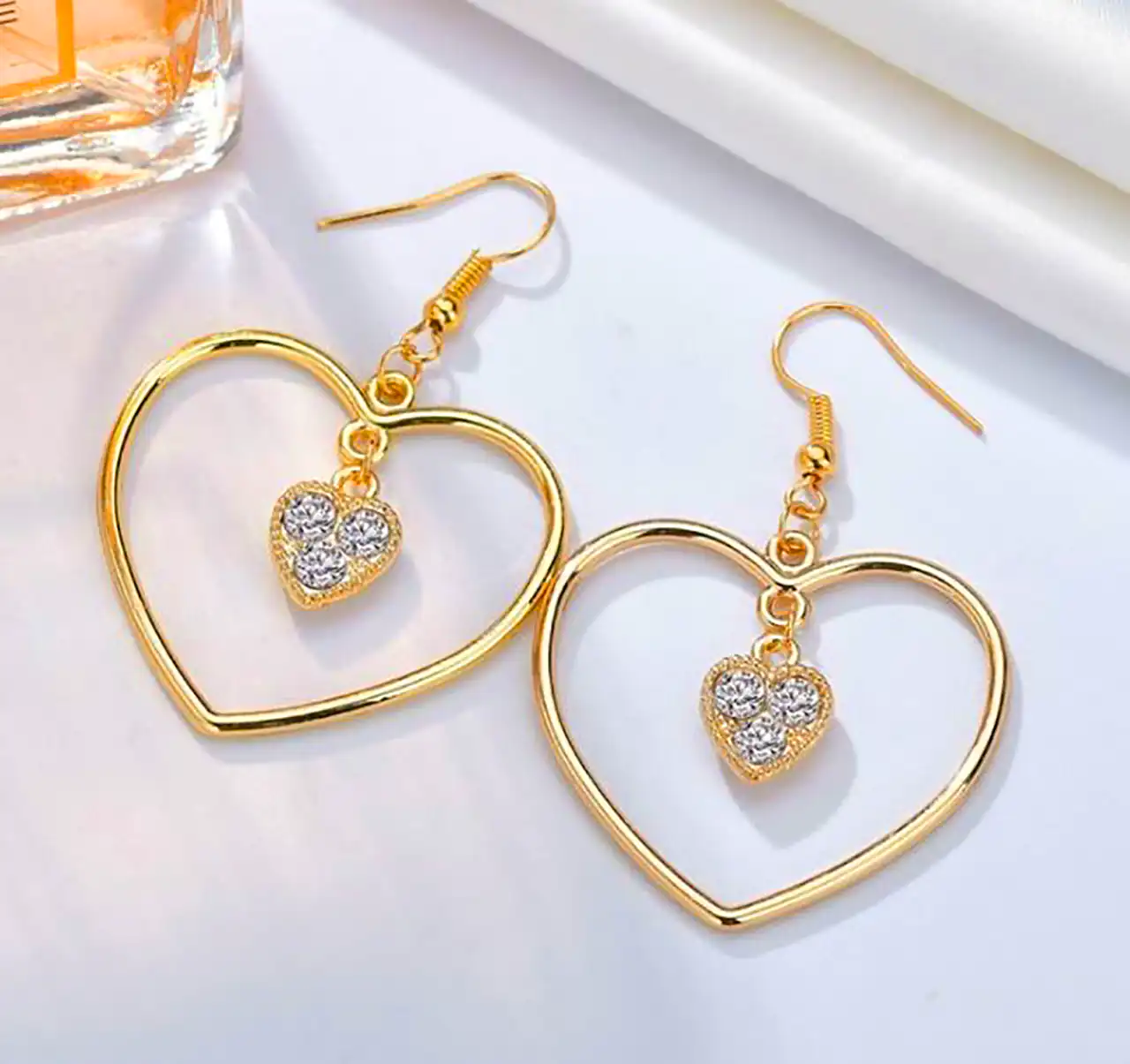 گوشواره مینیمال قلبی